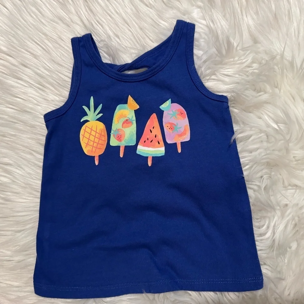 Jumping Beans Toddler Girl 2 Piece Tank‎ Top & Shorts Set Size 18 Months